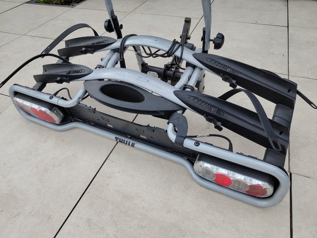 Thule fietsendrager, kantelbaar voor 2 fietsen, EC 9078101, Auto diversen, Fietsendragers, Ophalen, 2 fietsen, Gebruikt, Trekhaakdrager
