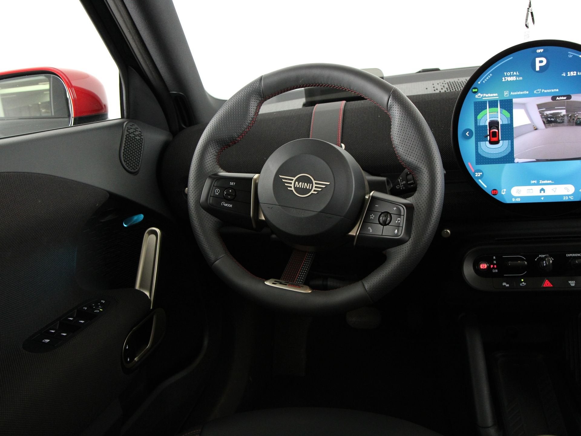 MINI Aceman E John Cooper Works Pakket M Accu conditie 97%, Auto's, Dealer onderhouden, Gebruikt, Met garantie (alle), Zwart