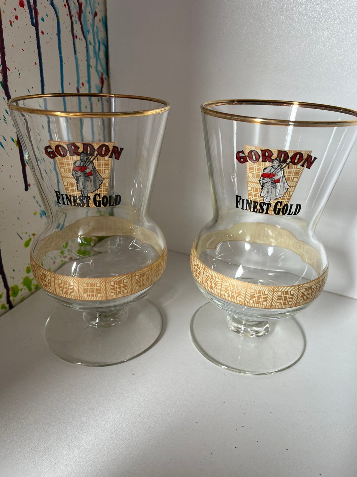 Gordon bierglazen set van 2 glazen, Ophalen of Verzenden, Nieuw, Glas of Glazen, Overige merken