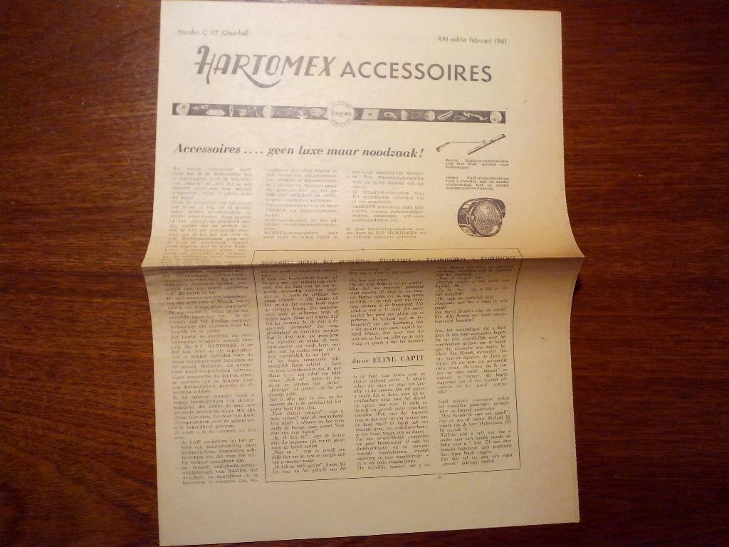Hartomex 1961 SAW Hagus Wehrle Atlas Teroson folder brochure, Ophalen of Verzenden, Zo goed als nieuw, Overige merken