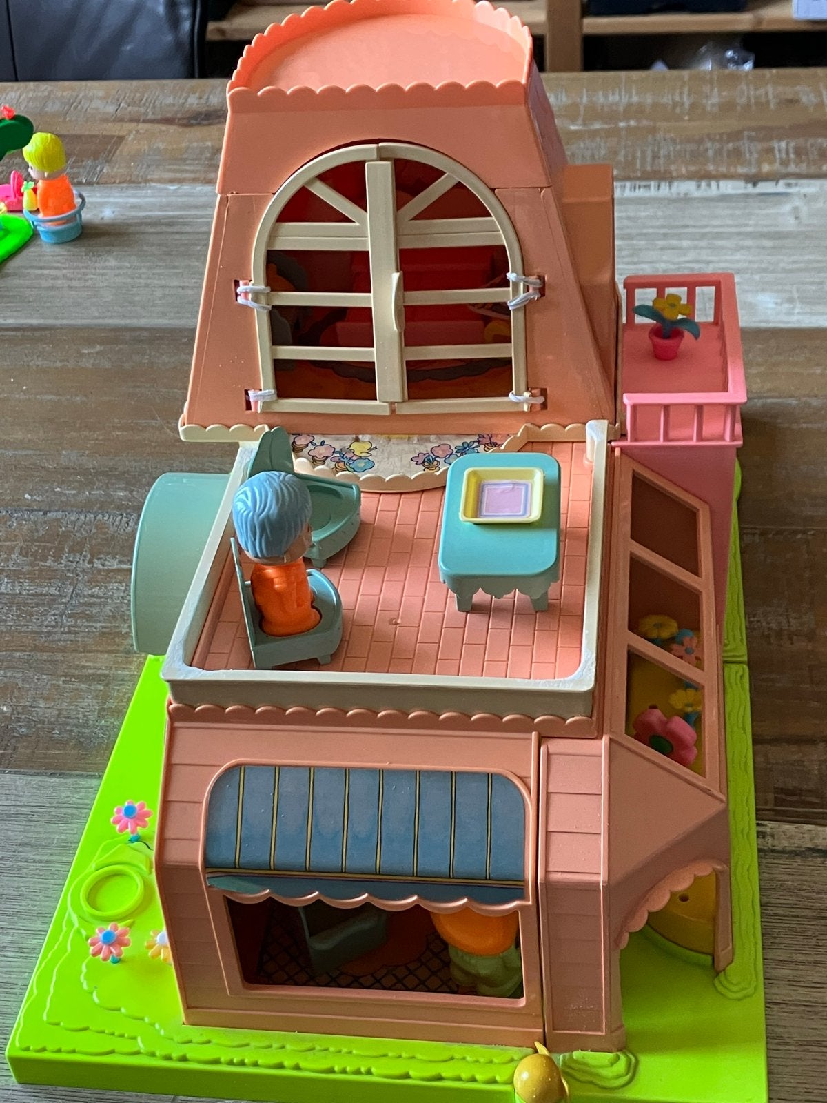 Vintage Pin-Pon Speelhuis met Figuren en Meubels, Ophalen, Gebruikt, Jongen of Meisje