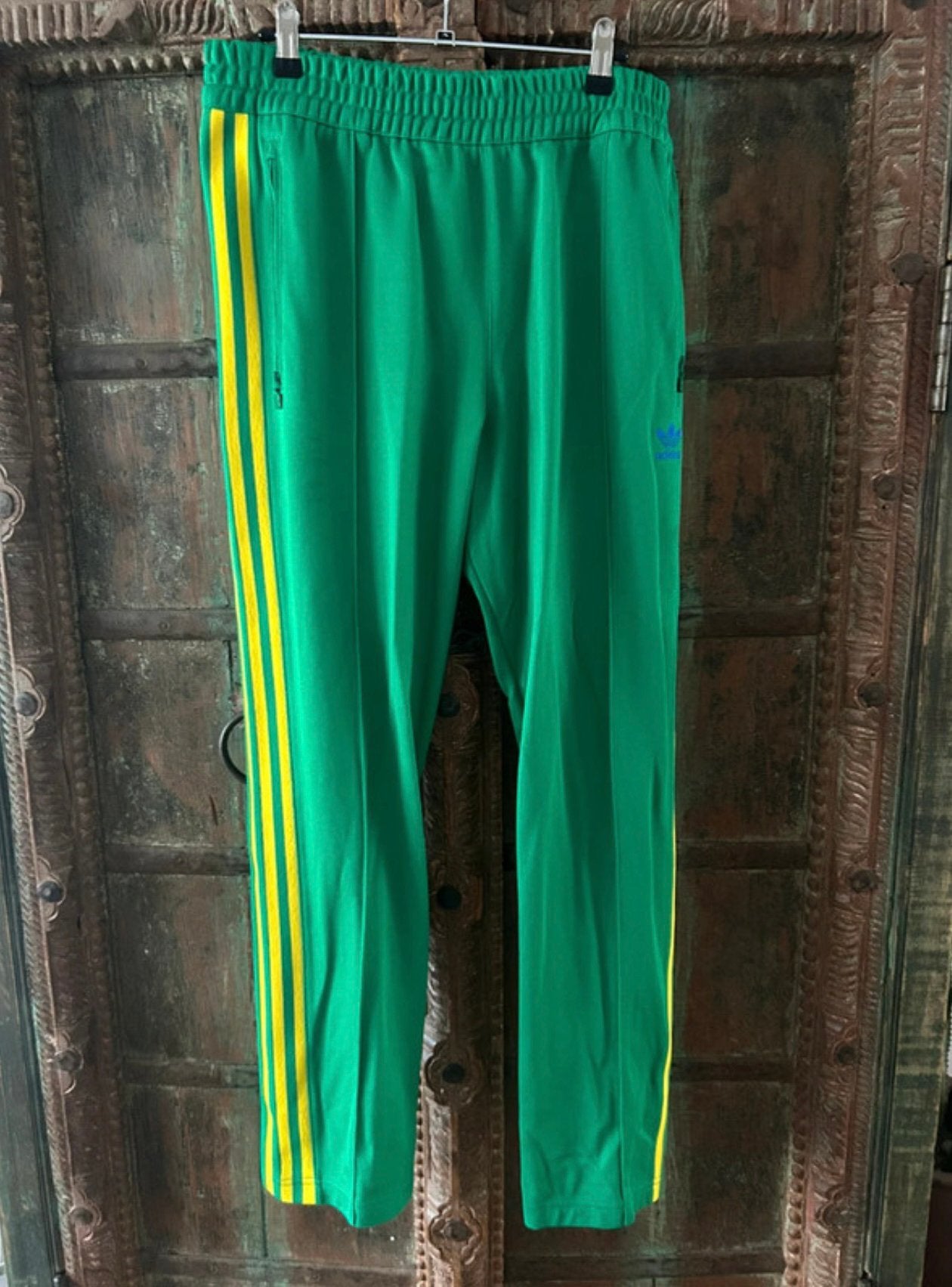 Adidas trainingsbroek groen/geel - Maat L, Maat 52/54 (L), Ophalen of Verzenden, Zo goed als nieuw, Groen