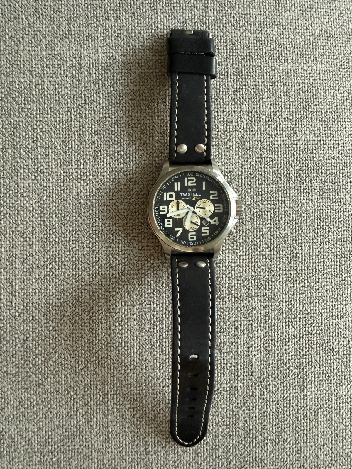 TW Steel Renault F1 Team Horloge - 100% origineel, Overige merken, Leer, Staal, Polshorloge