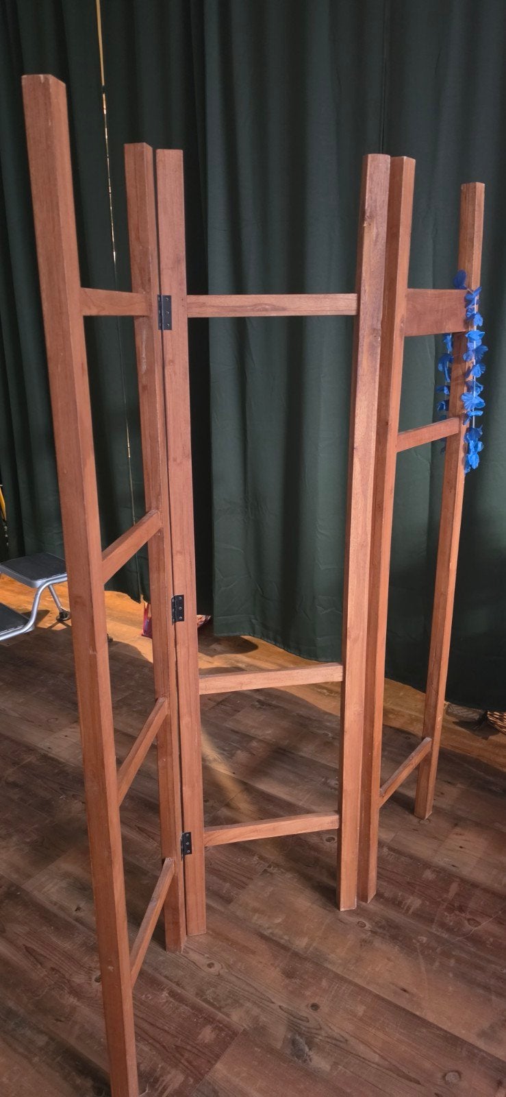 Houten basis frame voor kamerscherm / roomdivider (drieluik), Ophalen, Gebruikt