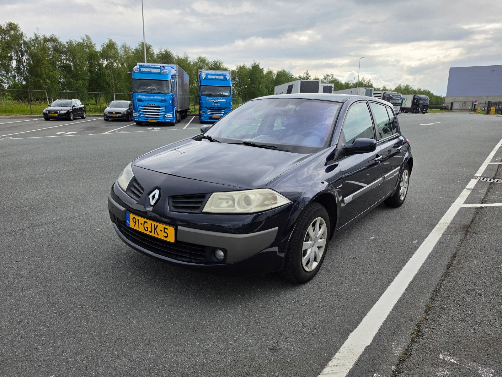 Renault Mégane 1.6 16V 2008 Blauw, Auto's, Voorwielaandrijving, Elektrische buitenspiegels, 625 kg, 4 cilinders