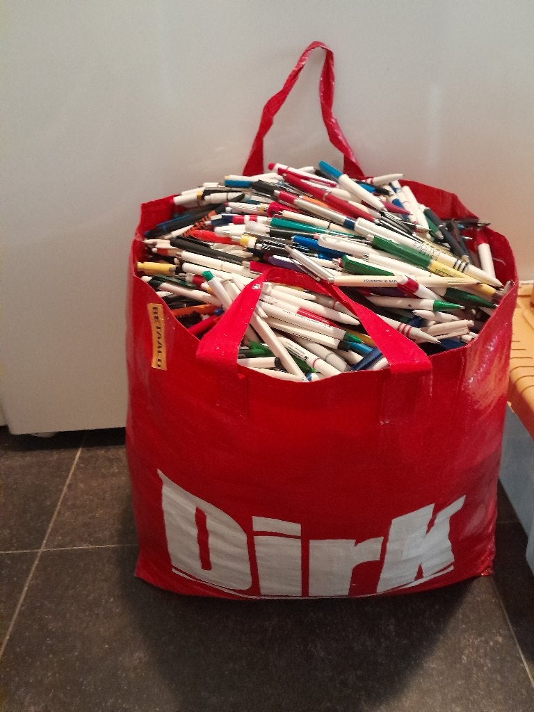 Gratis lege pennen voor de verzamelaar, Verzamelen, Gebruikt, Balpen, Met reclame, Ophalen