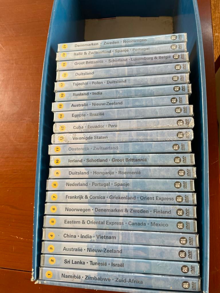 Rail Away DVD Boxset - Complete Collectie (21 DVD's), Alle leeftijden, Ophalen of Verzenden, Nieuw in verpakking, Boxset