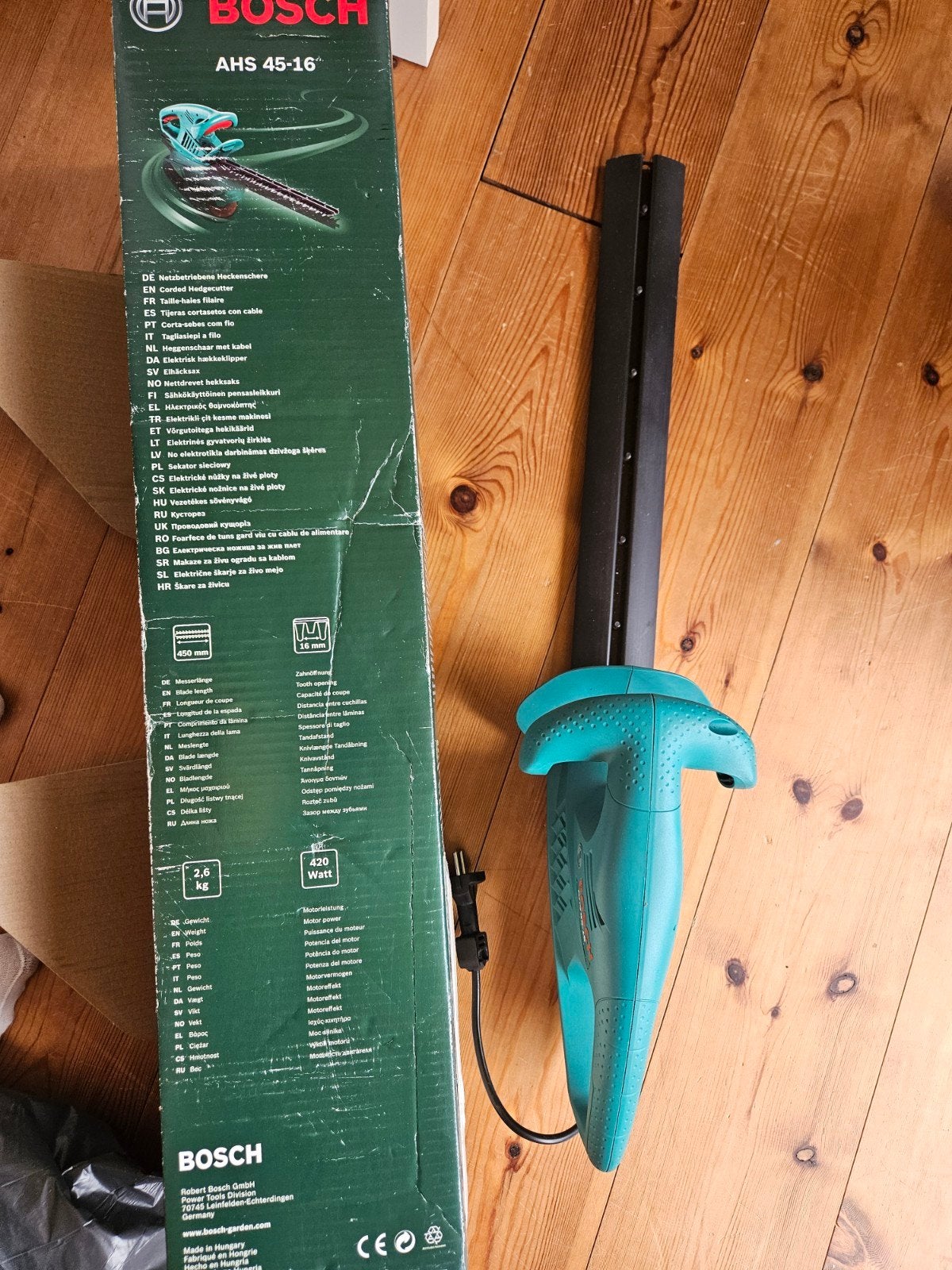Bosch AHS 45-16 Elektrische Heggenschaar, Tuin en Terras, Ophalen, Zo goed als nieuw, Elektrisch, Bosch