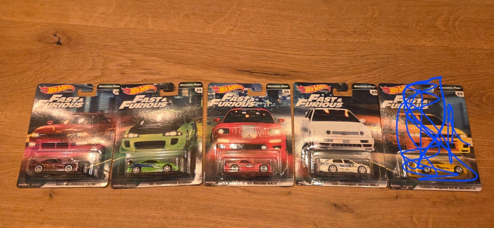Hot Wheels Fast & Furious Premium Set original fast (4 stuks, Ophalen of Verzenden, Nieuw