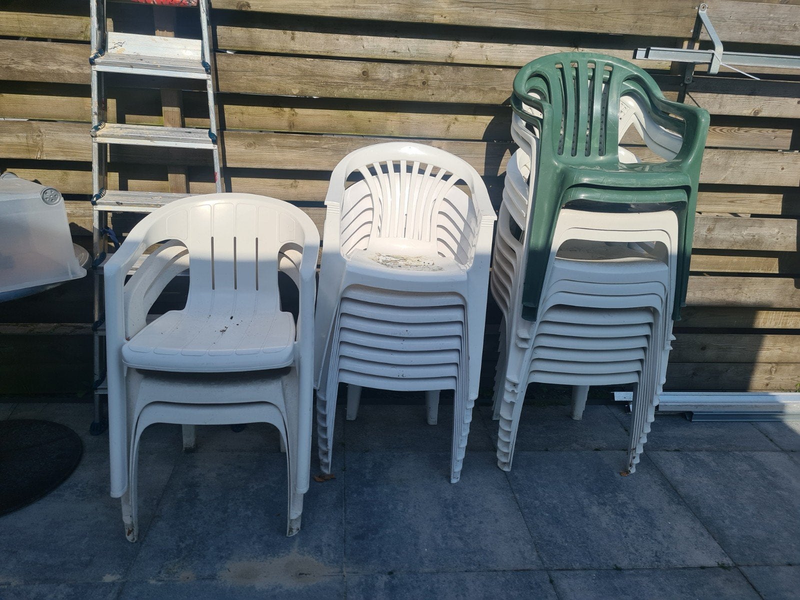 Tuinstoelen, Ophalen, Gebruikt, Kunststof