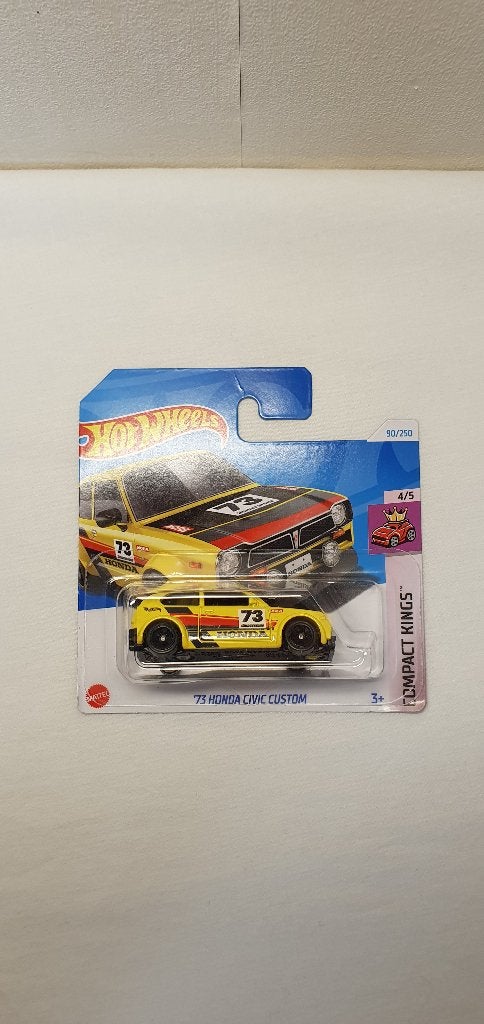Hot Wheels 73 HONDA Civic custom yellow, Hobby en Vrije tijd, Modelauto's | Overige schalen, Ophalen of Verzenden, Nieuw, Auto