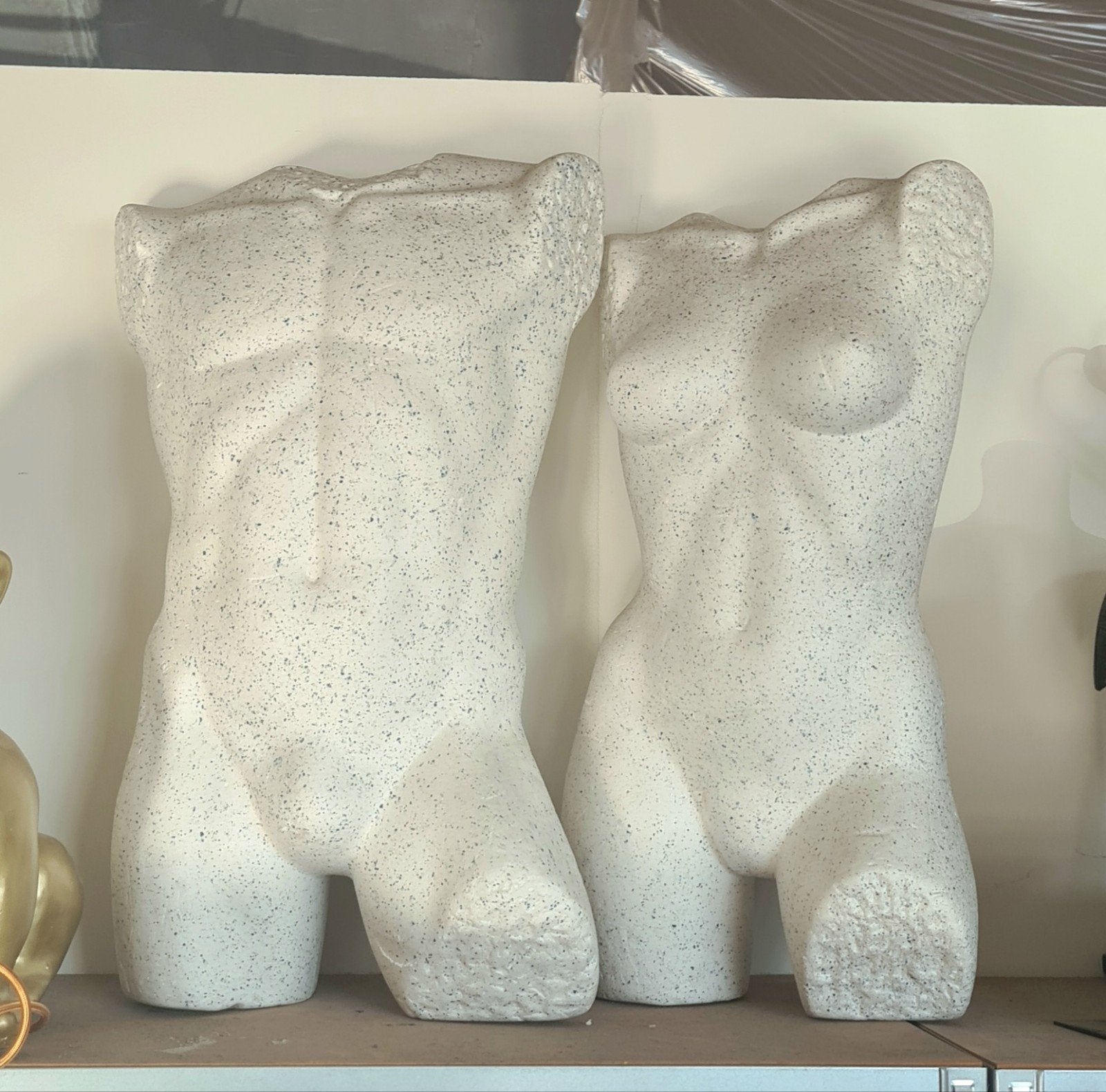Paspoppen buste hard piepschuim man en vrouw figuur, Ophalen, Zo goed als nieuw, Kunststof