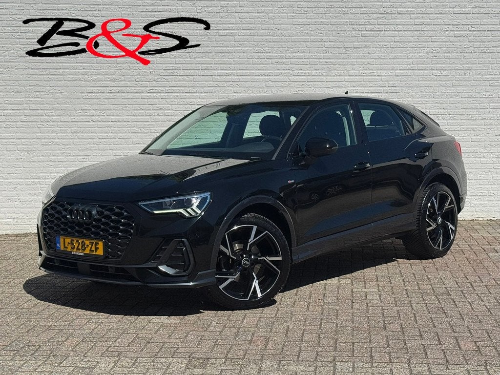 Audi Q3 Sportback 35 TFSI S-line Adaptive cruise Digitaal da, 4 cilinders, 150 pk, 1505 kg, Zwart