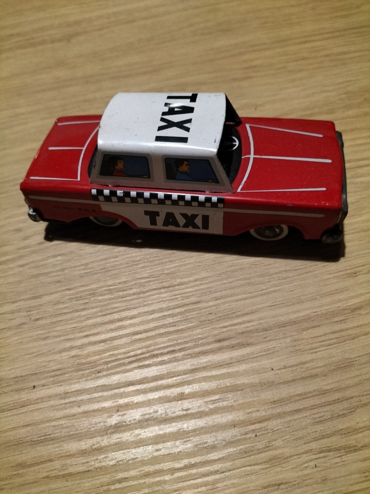 Vintage Blikken Taxi MF-946 – Jaren 70 – Frictiemotor, Ophalen of Verzenden, Gebruikt