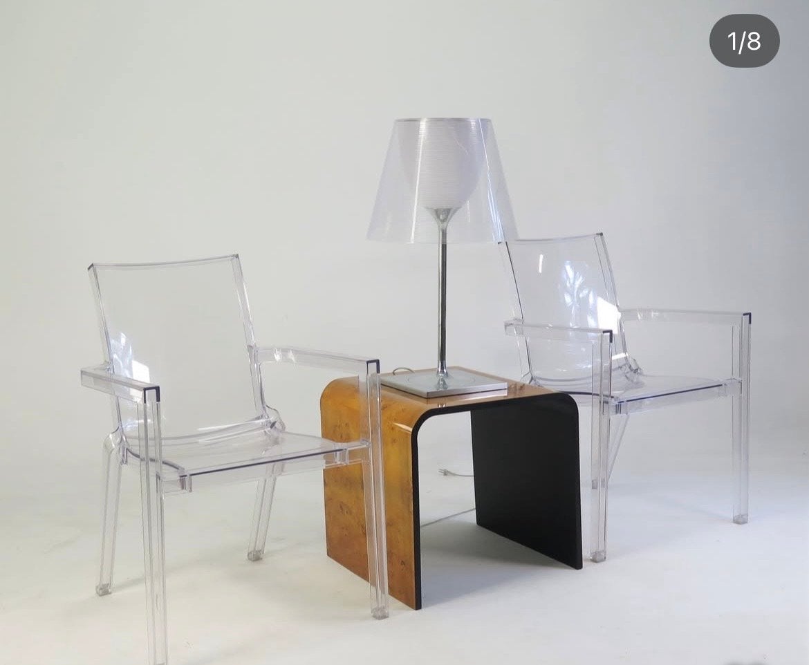 Driade De Ville (Deauville) stoelen met armleuning, setprijs, Huis en Inrichting, Ophalen, Kunststof, Twee, Overige kleuren