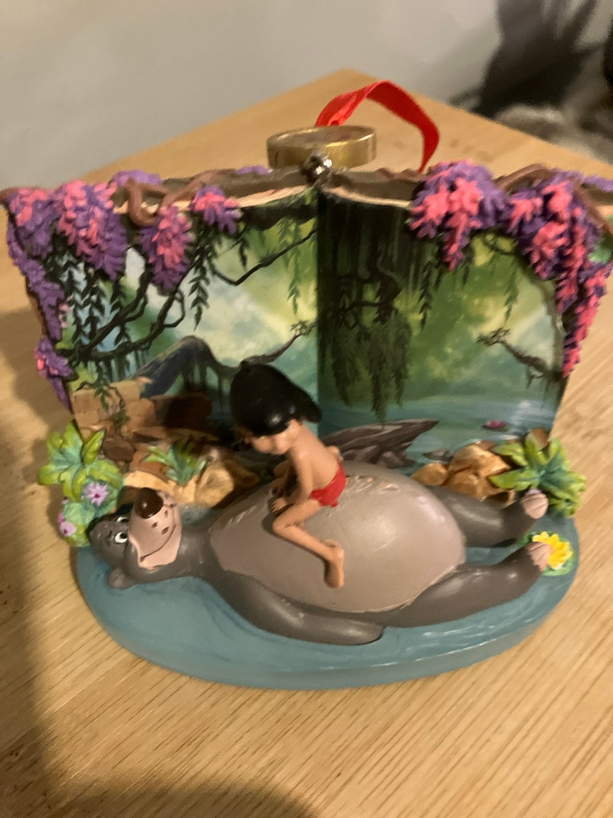 Disney Jungle Boek beeldje Mowgli en Baloo, Ophalen of Verzenden, Leeuwenkoning of Jungle Boek, Zo goed als nieuw, Beeldje of Figuurtje