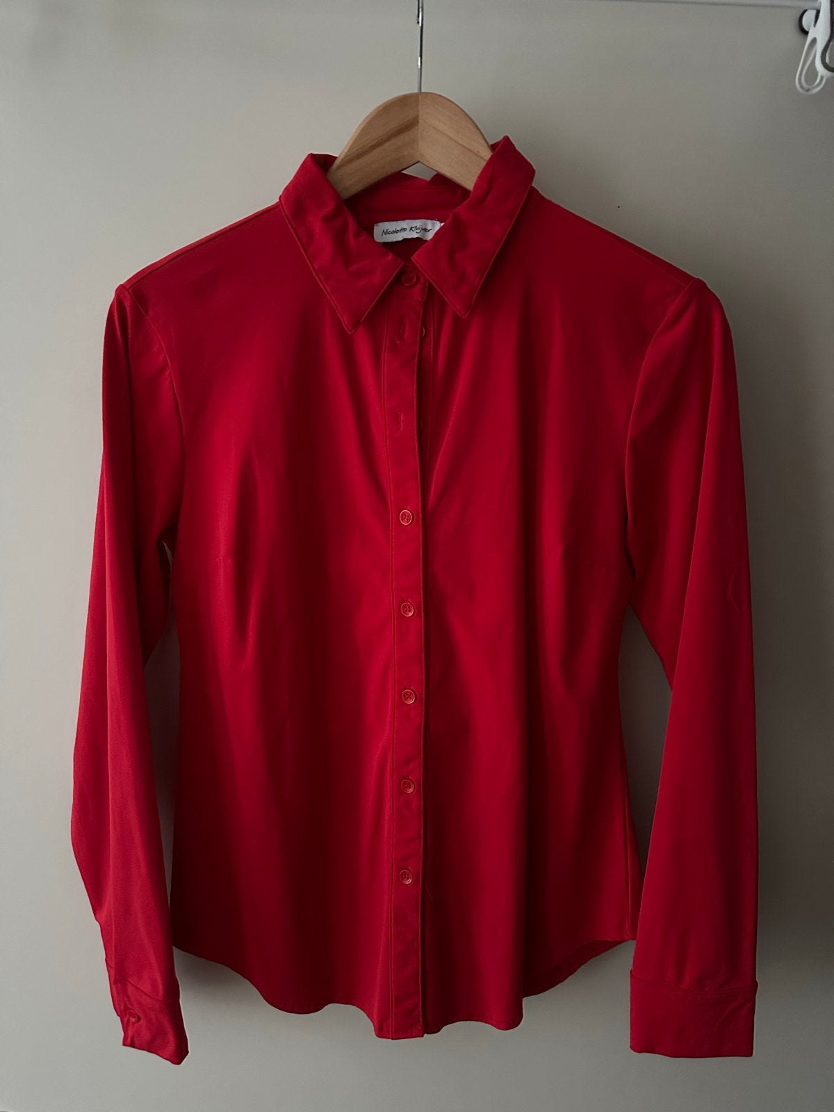 Nicolette Kluijver Travel blouse Maat M Rood, Kleding | Dames, Ophalen of Verzenden, Zo goed als nieuw, Maat 38/40 (M), Rood