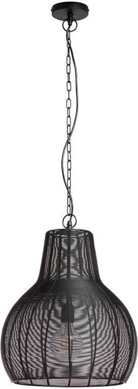 Kwantum Diban hanglamp draadlamp - Zwart, Huis en Inrichting, Lampen | Hanglampen, Ophalen, Zo goed als nieuw, Metaal, 50 tot 75 cm