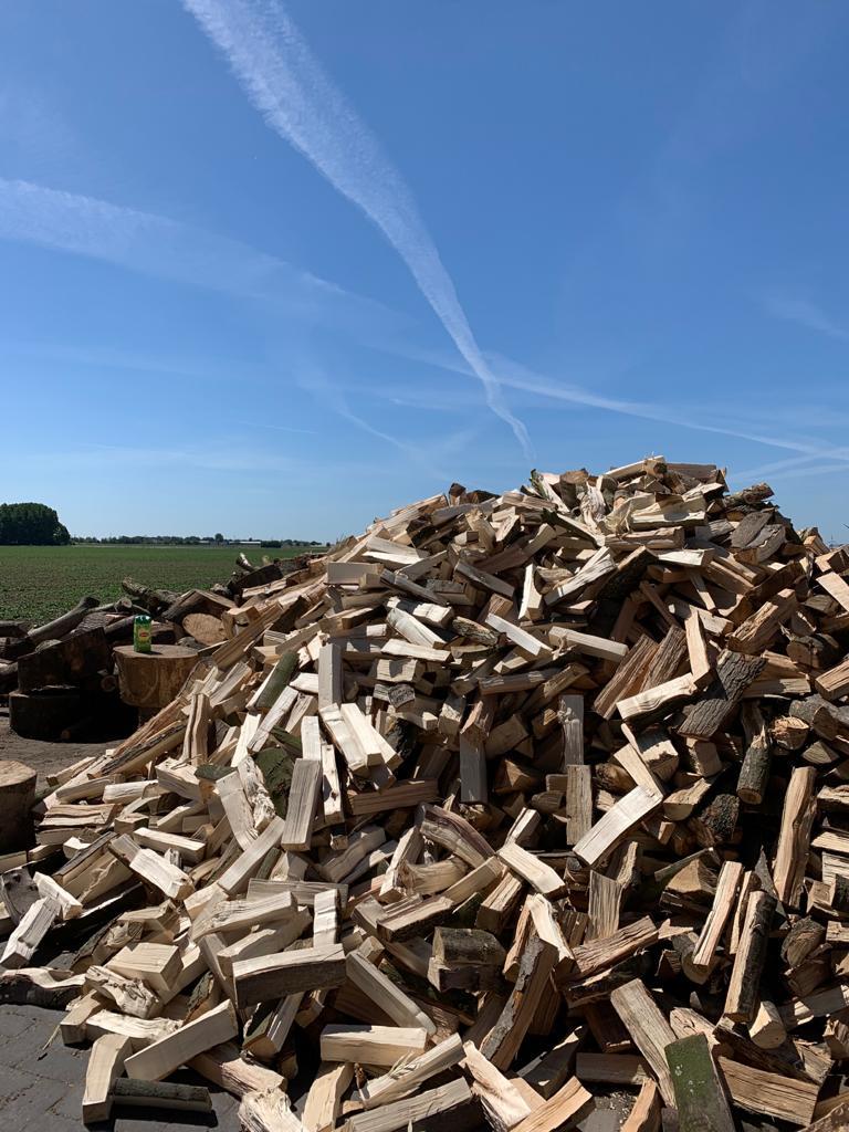 60% hardhout mix. Beuk, es, els enz, 6 m³ of meer, Ophalen of Verzenden, Beukenhout, Blokken