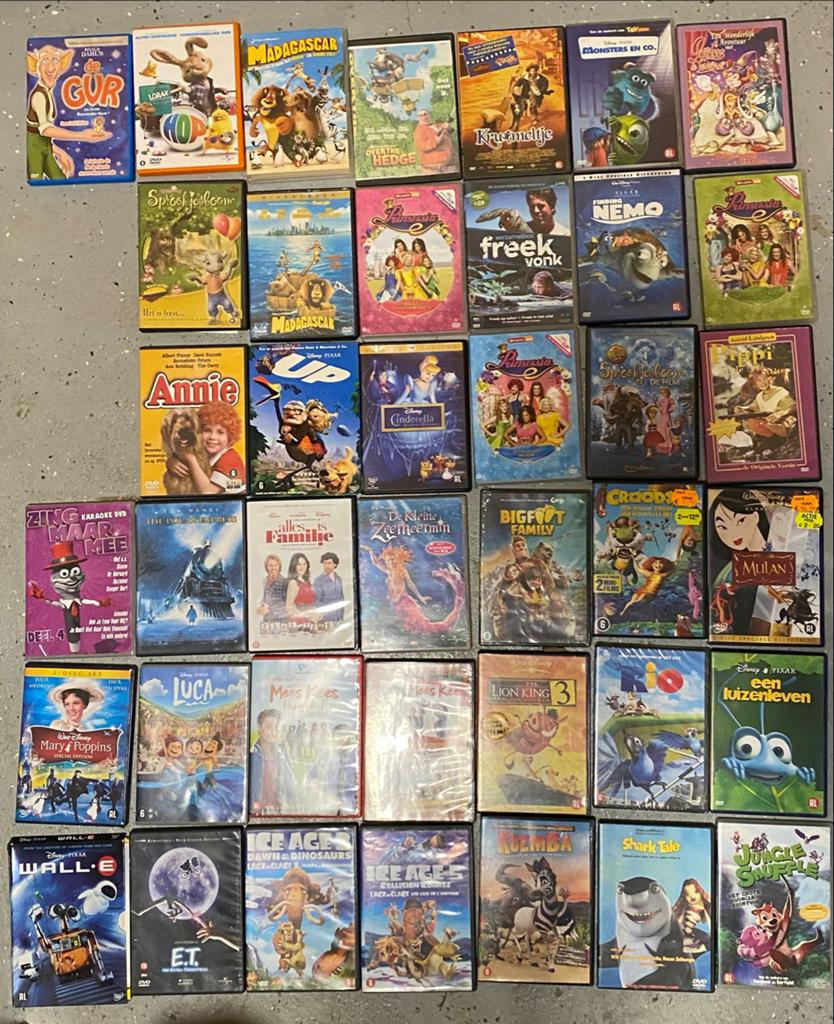 40+ Kinder DVD's: Disney, Pixar, DreamWorks & meer!, Gebruikt, Alle leeftijden, Overige genres, Ophalen of Verzenden