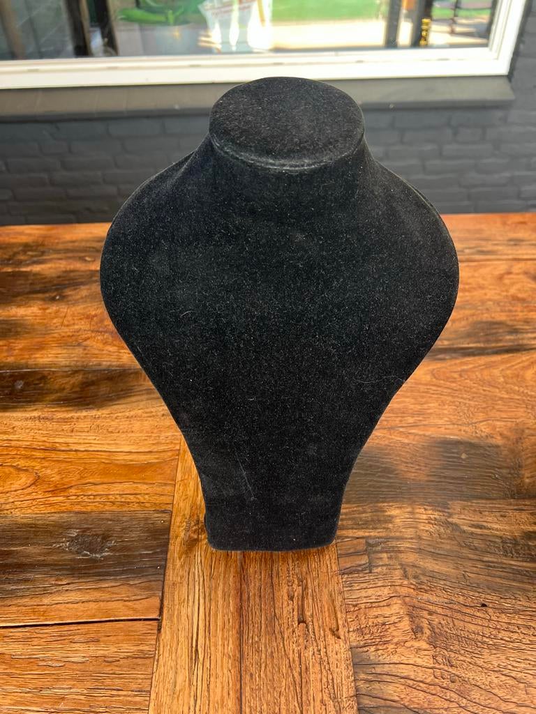 Zwarte fluwelen sieraden buste, Ophalen of Verzenden, Gebruikt, Overige typen