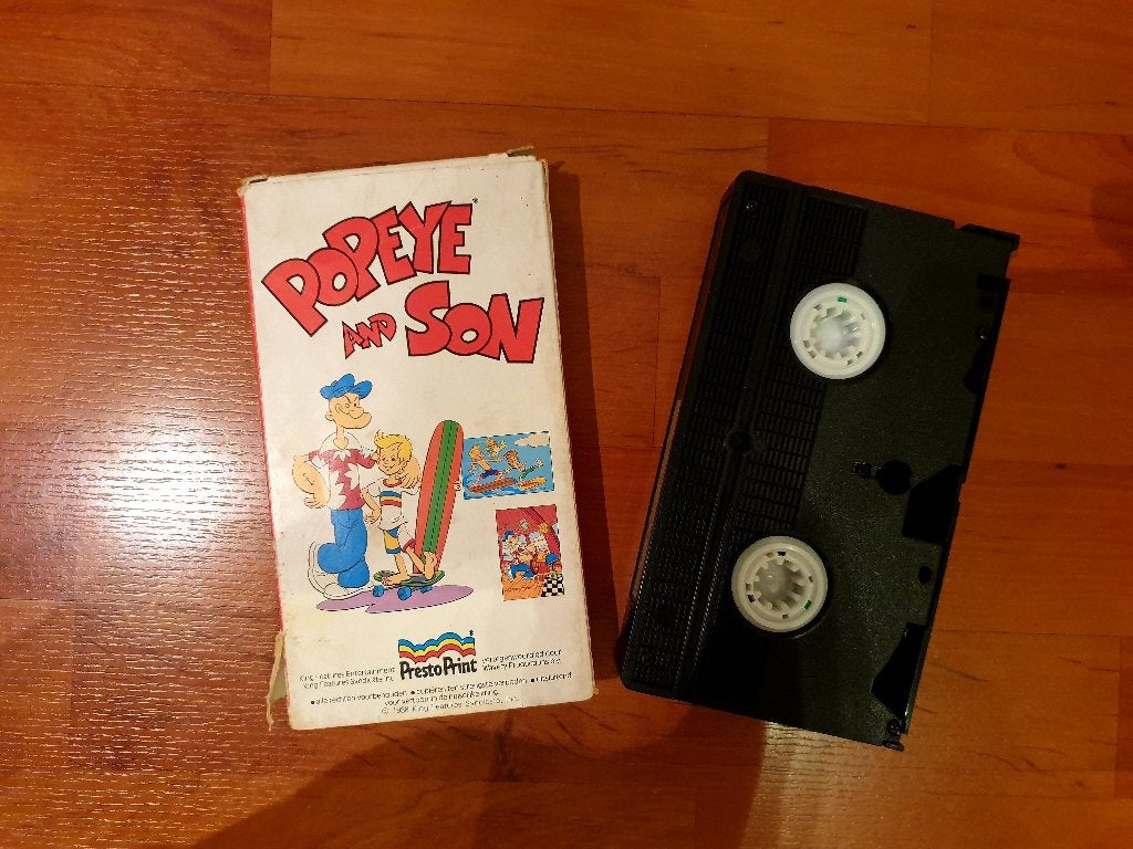 Retro VHS: Popeye and Son (1988) – Ned Gesproken (Zeldzaam), Cd's en Dvd's, VHS | Kinderen en Jeugd, Alle leeftijden, Ophalen of Verzenden