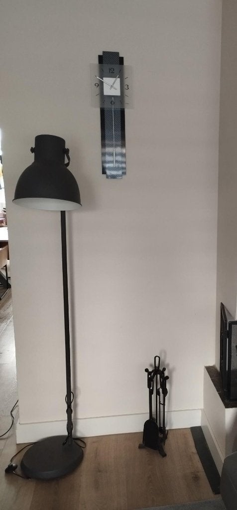 IKEA HEKTAR vloerlamp, Ophalen, E27 (groot), Zo goed als nieuw, Metaal