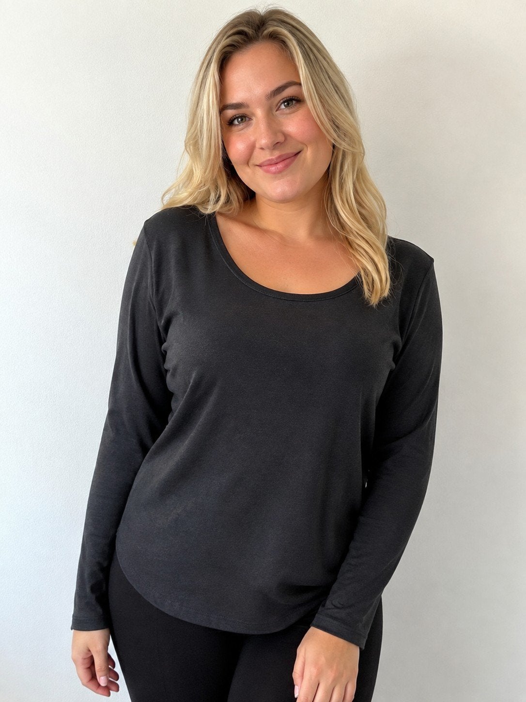 zwart thermo shirt met lange mouwen - Maat XL, Zwart, Maat 46/48 (XL) of groter, Ophalen of Verzenden, Zo goed als nieuw