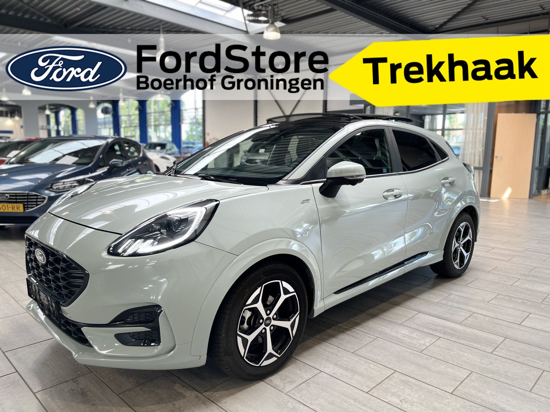 Ford Puma EcoBoost 125 pk Hybrid ST-Line | Trekhaak | Winter, Auto's, Ford, 12 maanden, Bedrijf, Hybride Elektrisch/Benzine, 3 cilinders