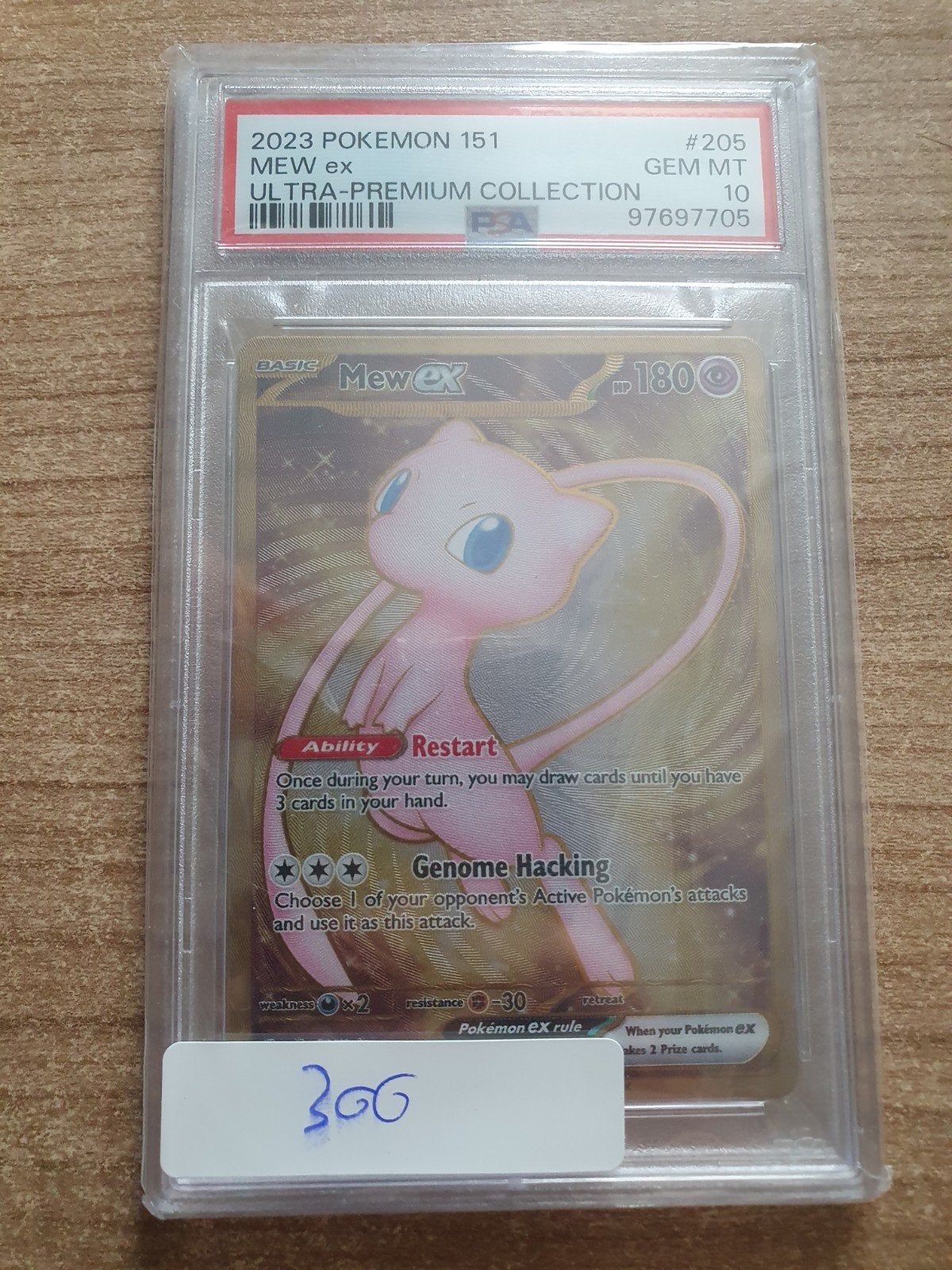 Mew ex #205 PSA 10 GEM MT - 2023 Pokemon 151 Ultra-Premium, Ophalen of Verzenden, Nieuw, Losse kaart, Foil