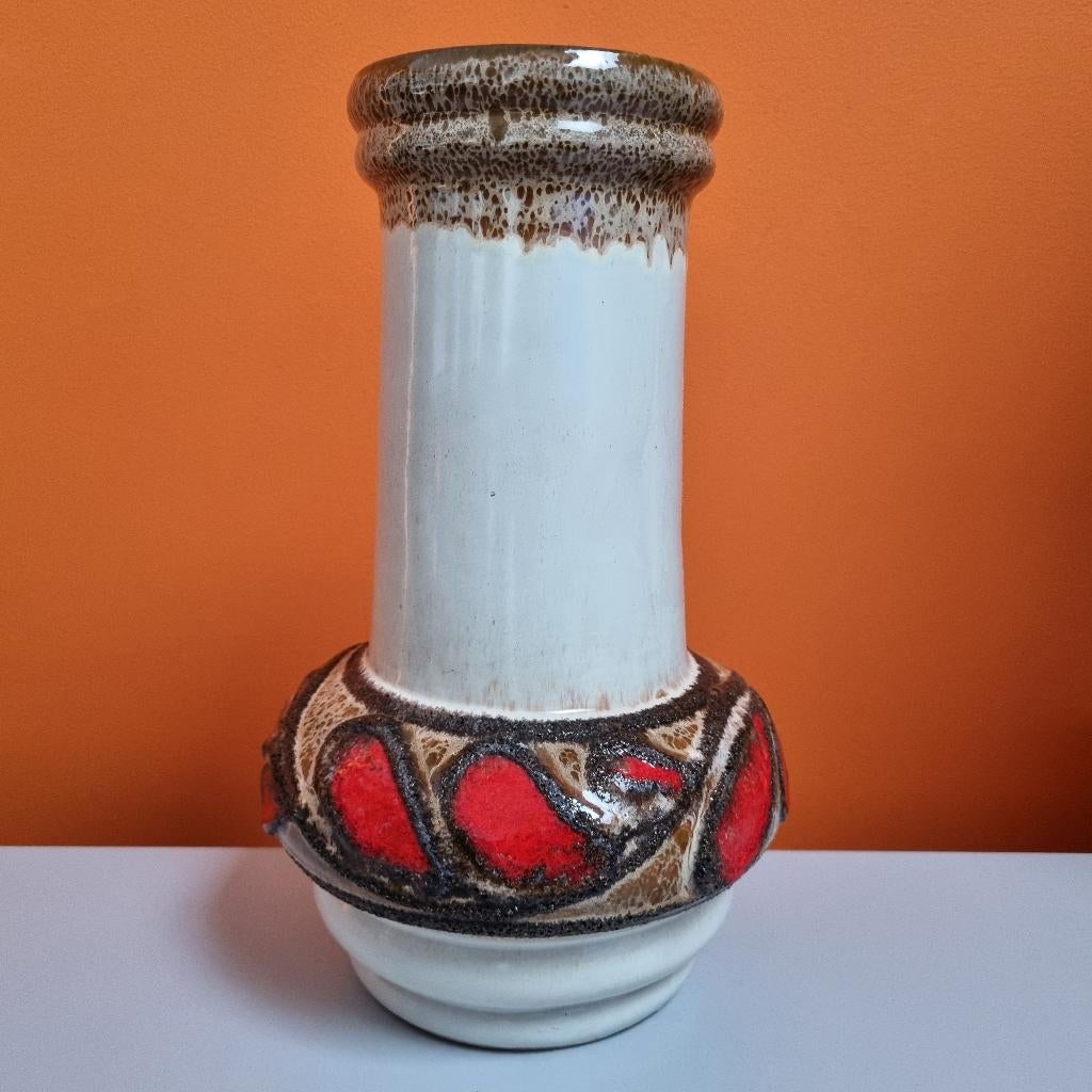 retro vintage keramiek vaas Strehla Germany GDR 70s, Huis en Inrichting, Aardewerk of Porselein, Ophalen of Verzenden, Zo goed als nieuw