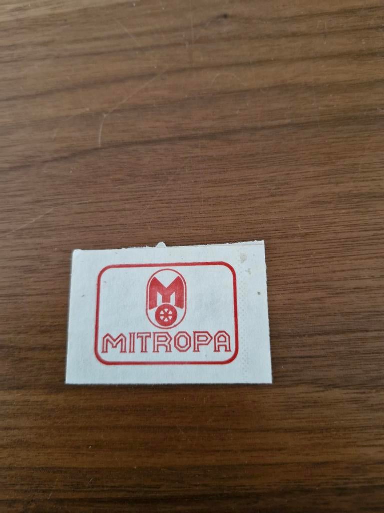 7163 Vintage Mitropa sticker/label, Ophalen of Verzenden, Gebruikt