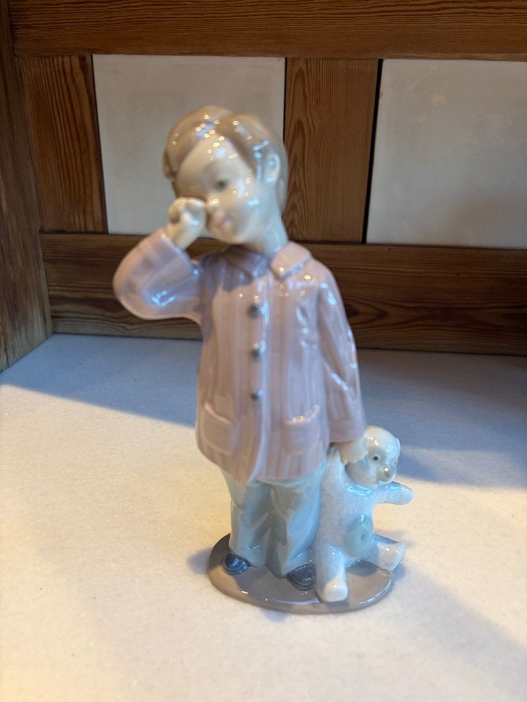 NAO/Lladro SLEEPY HEAD 1139, Ophalen of Verzenden, Zo goed als nieuw, Mens