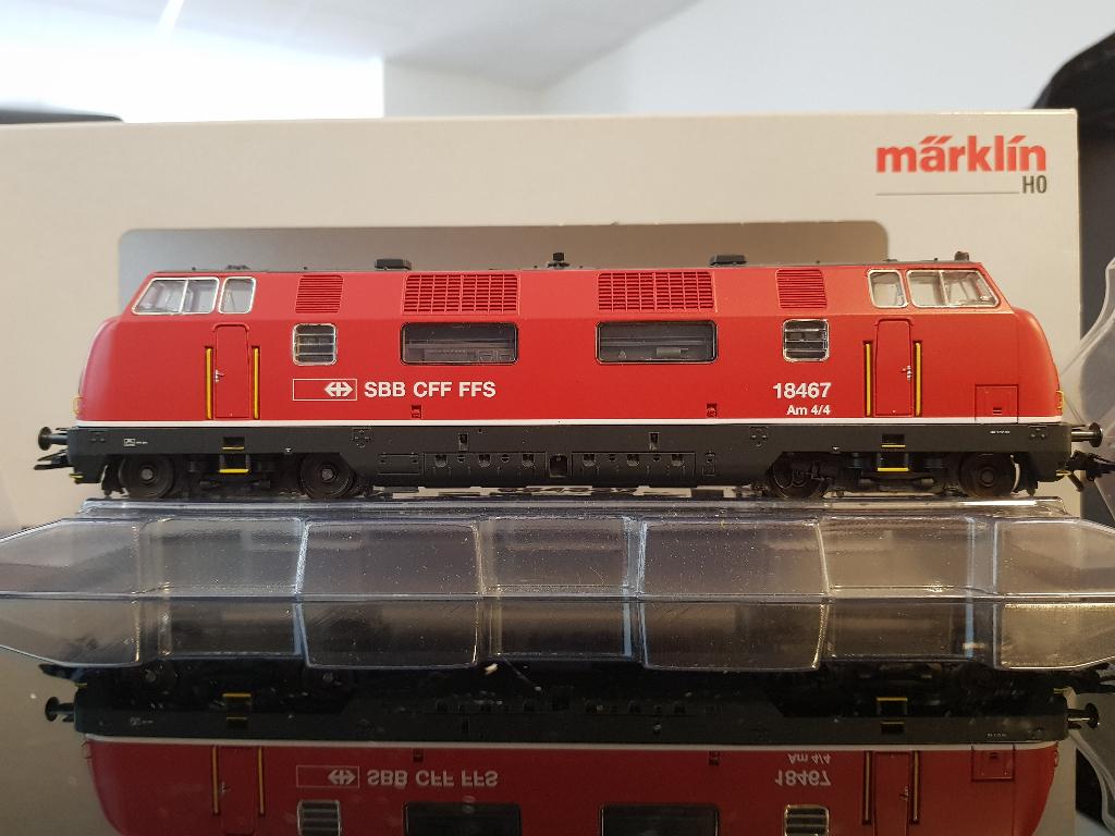 Märklin 39801  Zware diesellocomotief Am 4/4 van de SchwB, Wisselstroom, Locomotief, Nieuw, Ophalen of Verzenden