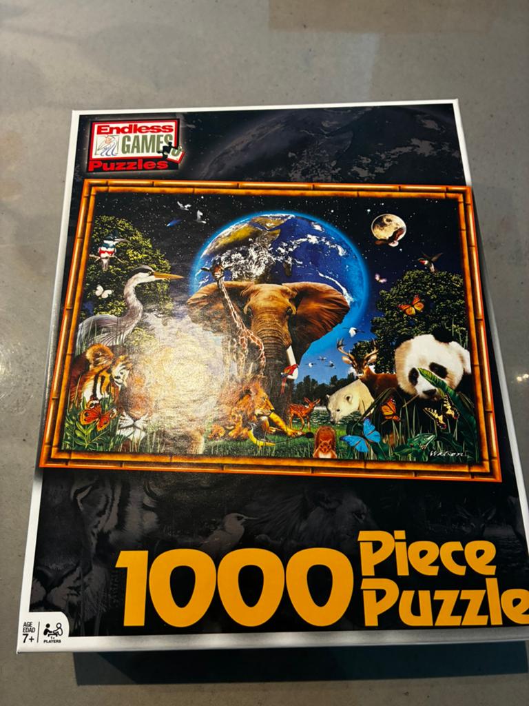 Legpuzzel endless games Peace on earth 1000 stukjes, Ophalen of Verzenden, 500 t/m 1500 stukjes, Zo goed als nieuw, Legpuzzel