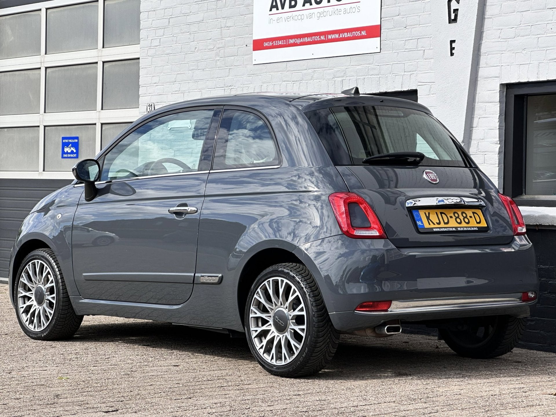 Fiat 500 1.2 Lounge Navi Clima Pano TFT Scherm, Auto's, Voorwielaandrijving, Stof, Gebruikt, 4 cilinders
