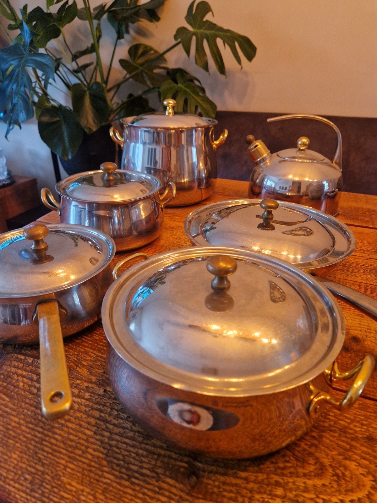 8 delig pannenset incl fluitketel, Huis en Inrichting, Keuken | Potten en Pannen, Ophalen of Verzenden, Nieuw, Rvs, Pannenset