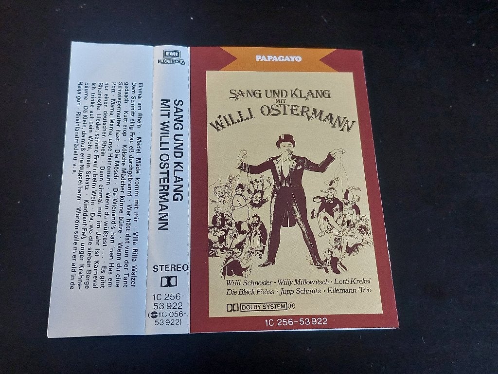 SANG UND KLANG MIT WILLI OSTERMANN (MC), Cd's en Dvd's, Cassettebandjes, Ophalen of Verzenden, Zo goed als nieuw, Origineel, Met bewaardoos, rek of koffer