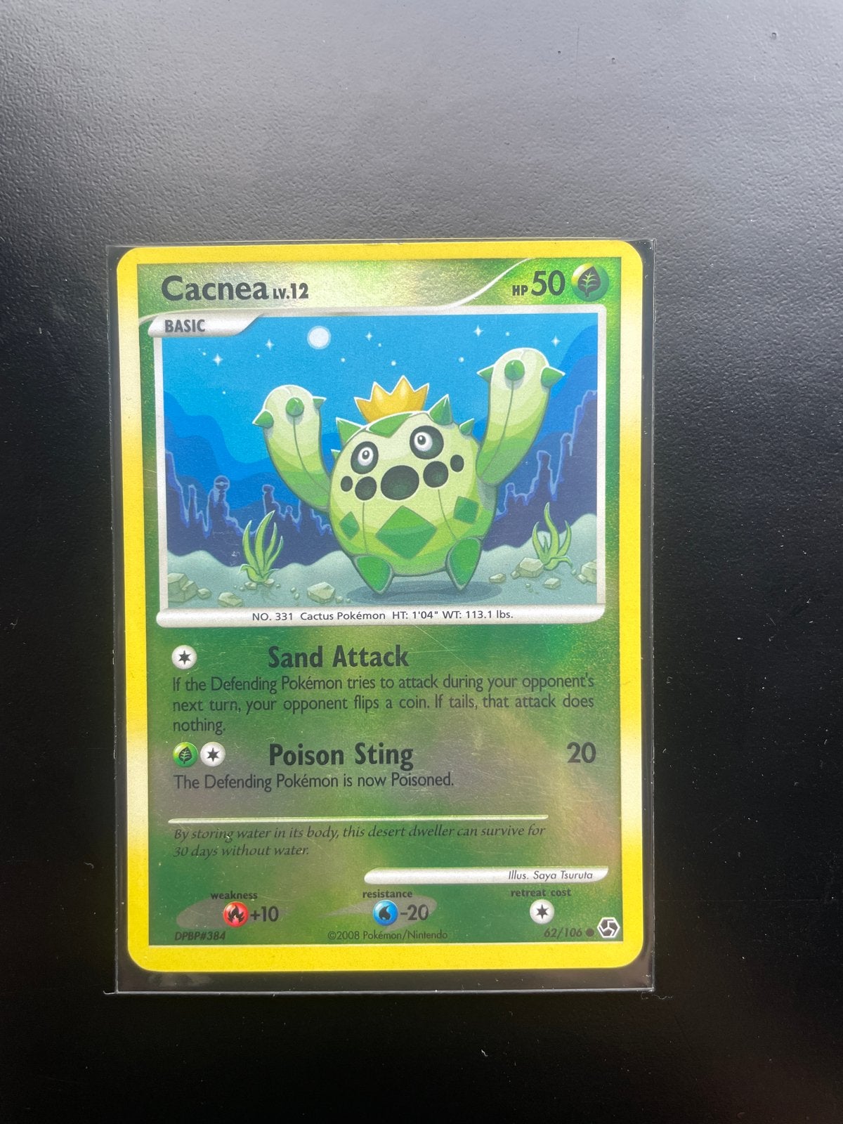 Cacnea Lv.12 Pokémon Kaart - Zeldzaam en in goede staat, Ophalen of Verzenden, Zo goed als nieuw, Losse kaart