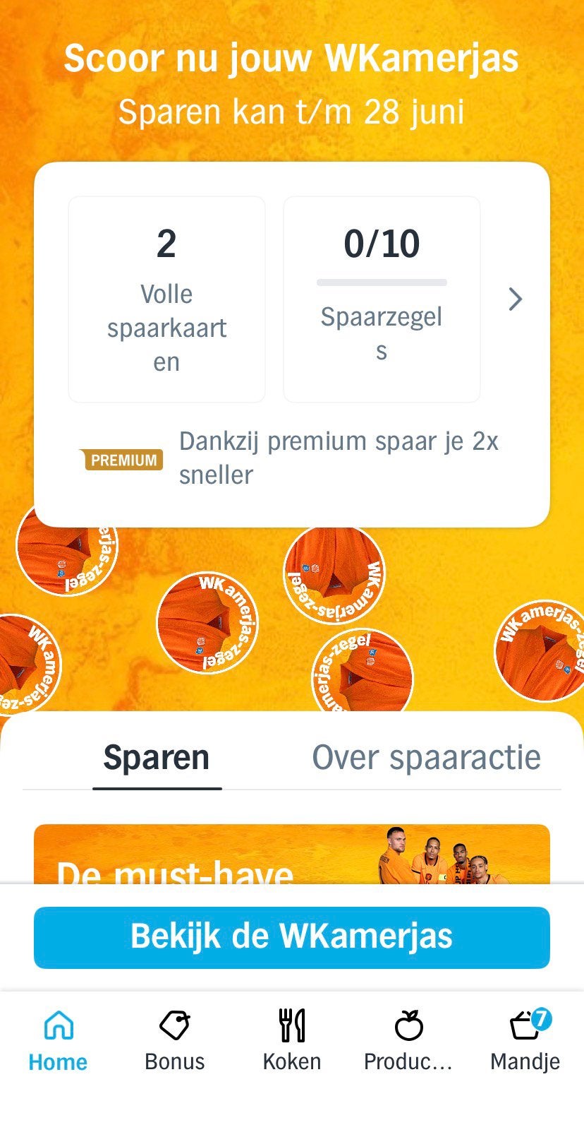 AH 10 zegels Wkamerjas, Albert Heijn, Ophalen