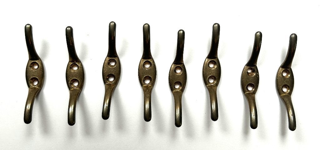 8 vintage messing koordkikkers / kikkers voor vouwgordijnen, Antiek en Kunst, Ophalen of Verzenden