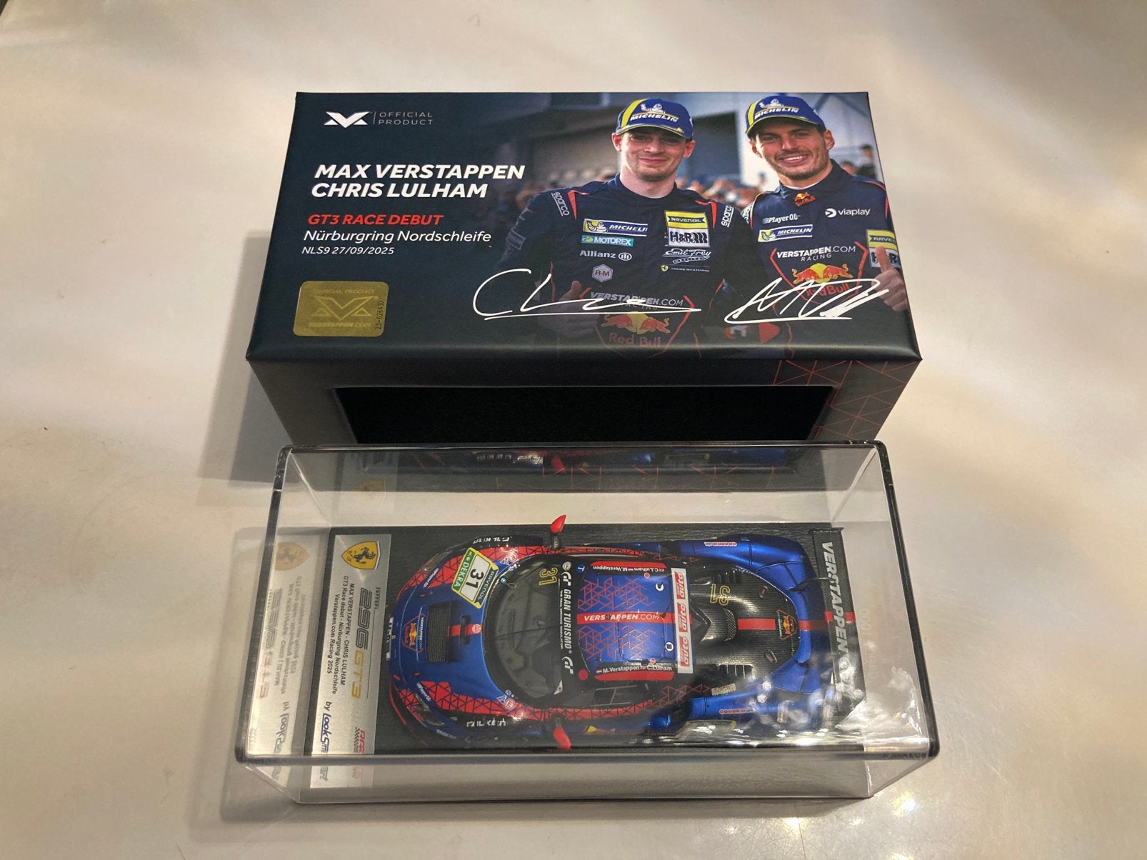 Max Verstappen Ferrari 296 gt3 nurburgring nordschleife 1/43, Ophalen of Verzenden, Nieuw, Formule 1