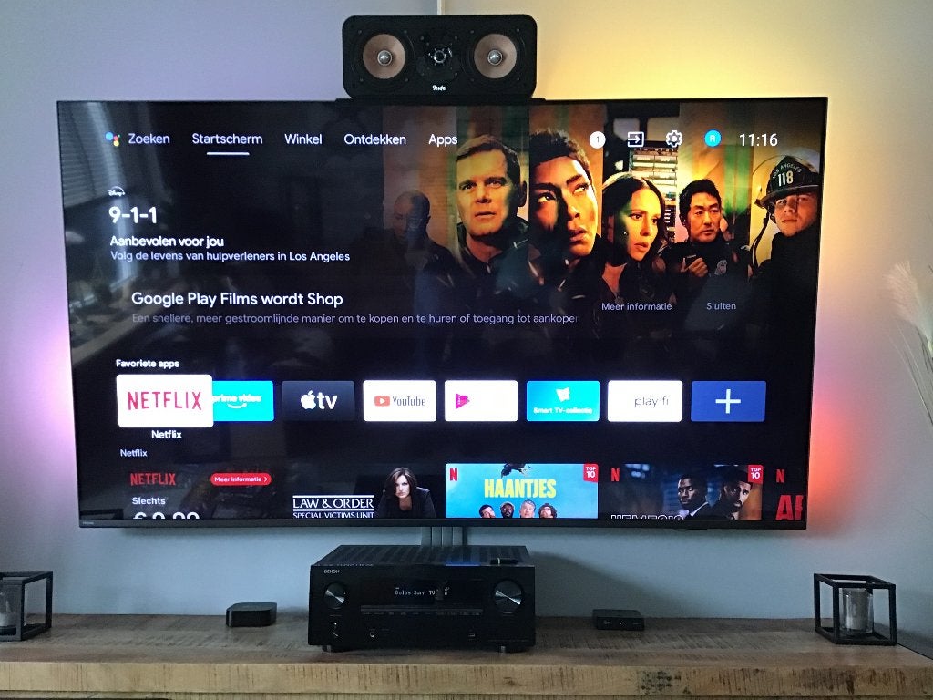 Philips Ambilight 4k TV 75 inch, Ophalen, Philips, 50 Hz, 100 cm of meer