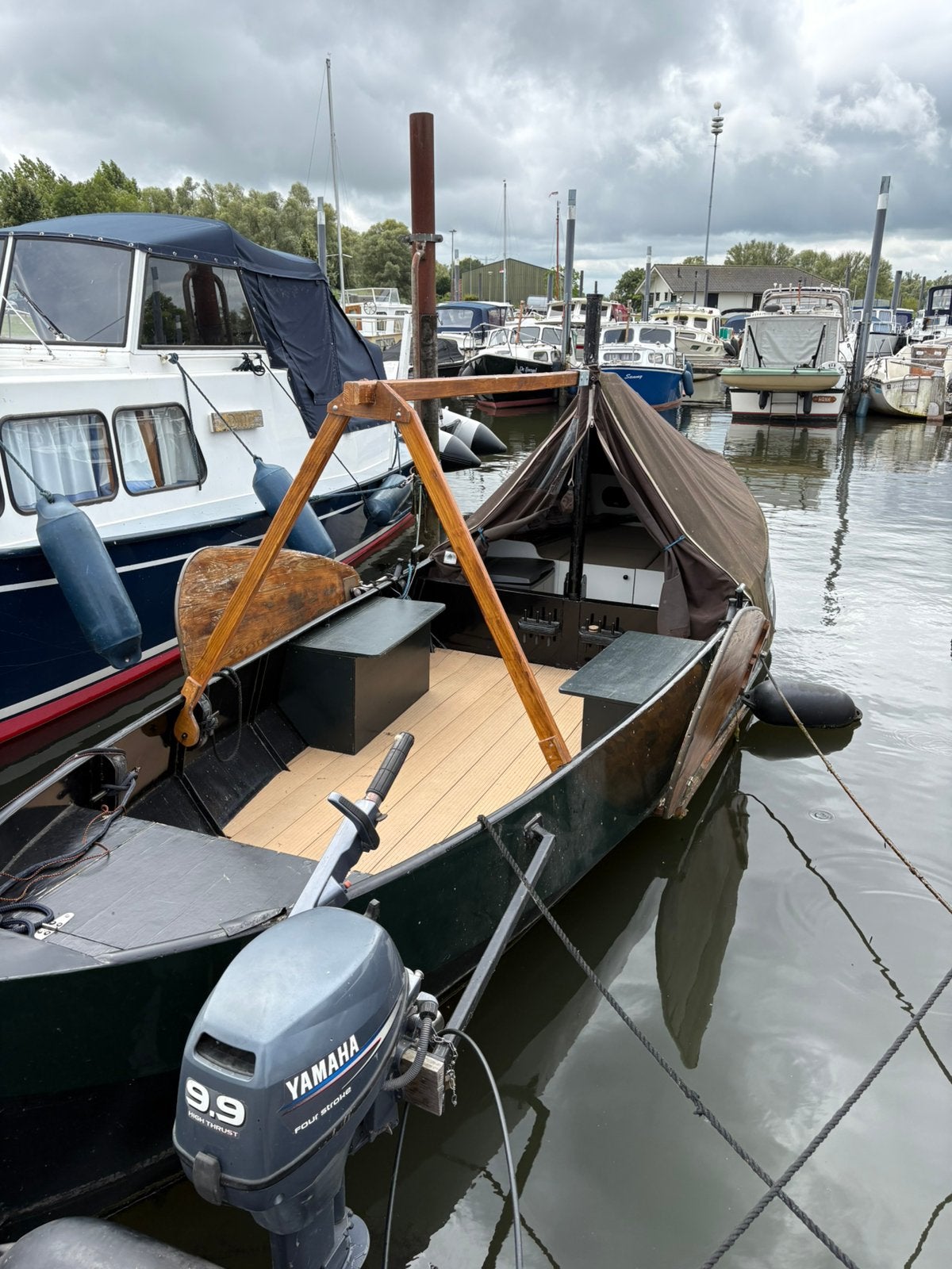 Te koop: Zalmschouw, Watersport en Boten, Ophalen, Gebruikt, Staal, Benzine