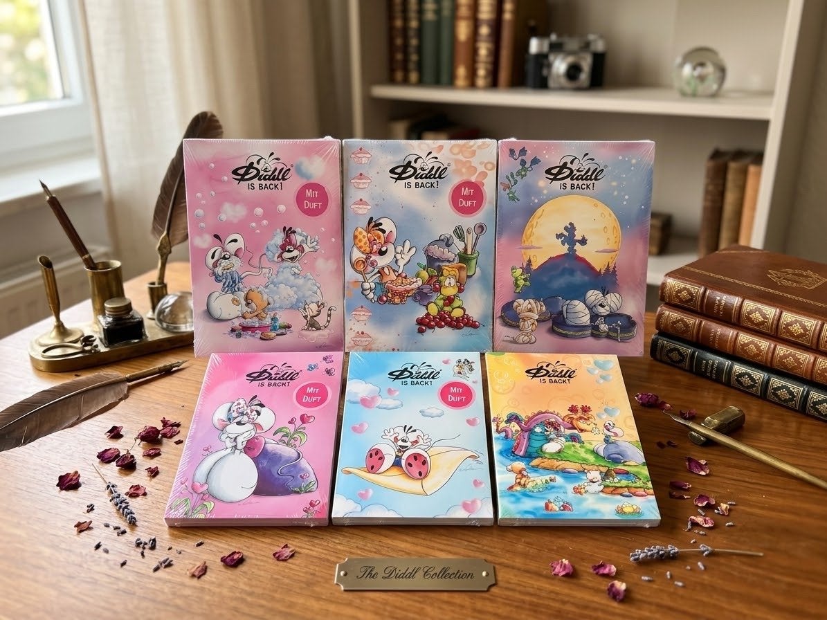 Diddl 'Is Back!' Notitieboekjes Limited Birthday Editie, Verzamelen, Ophalen of Verzenden, Verschillende figuren, Nieuw, Papier, Kaart of Schrift