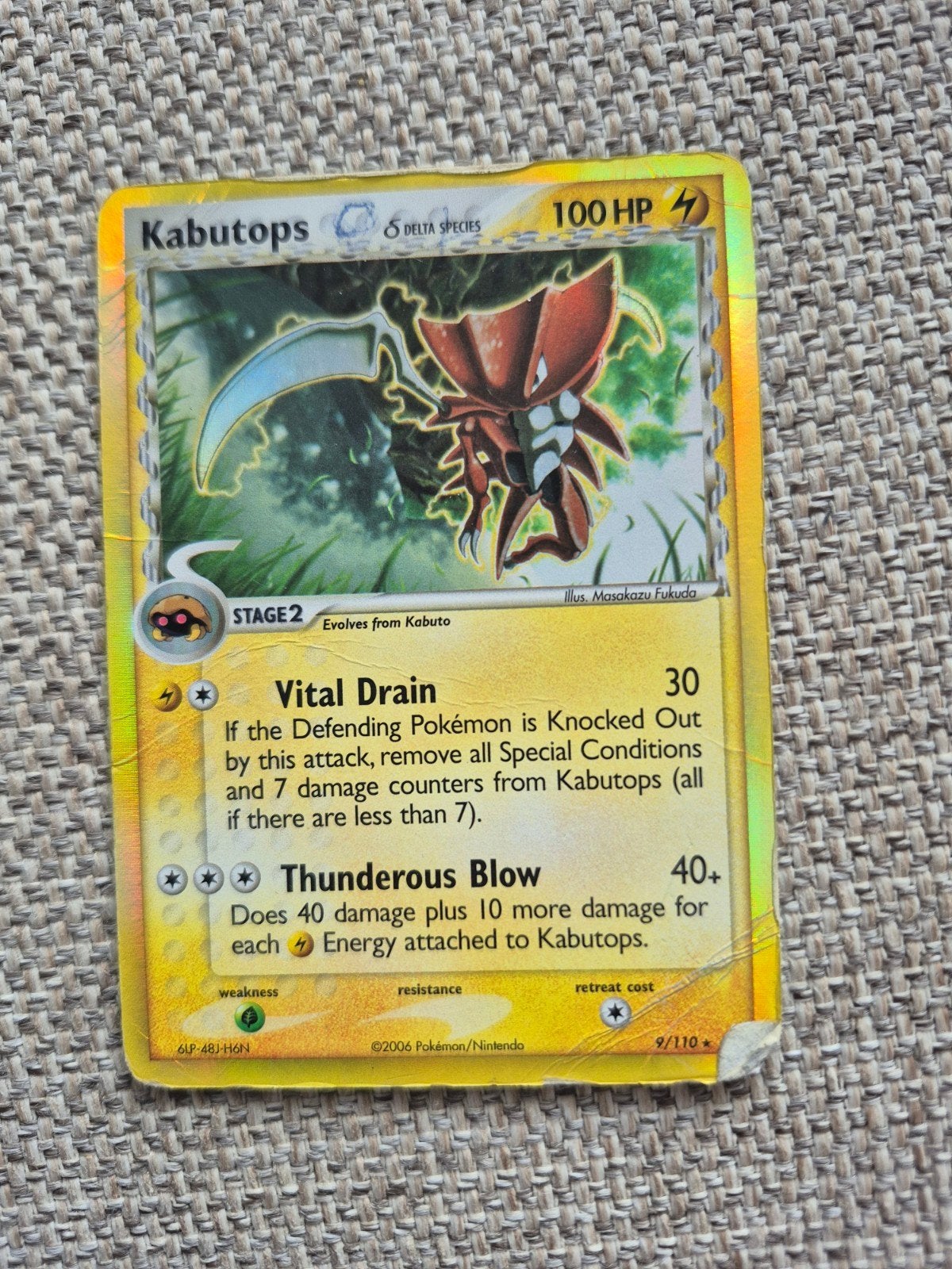 Kabutops 9/110 (poor), Ophalen of Verzenden, Gebruikt