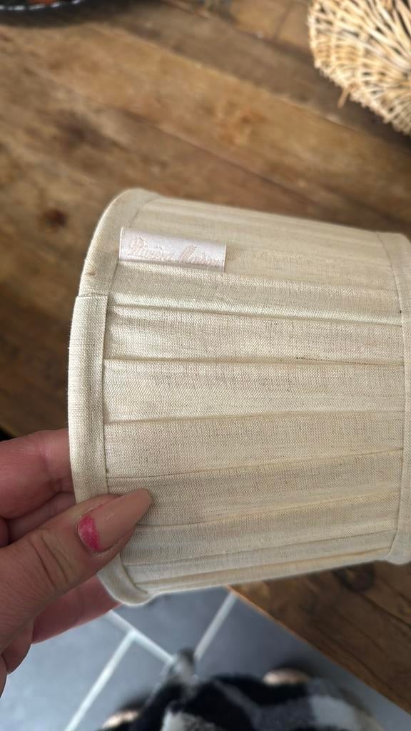Riviera maison lampen kapje, Ophalen, Rond, Zo goed als nieuw, Crème