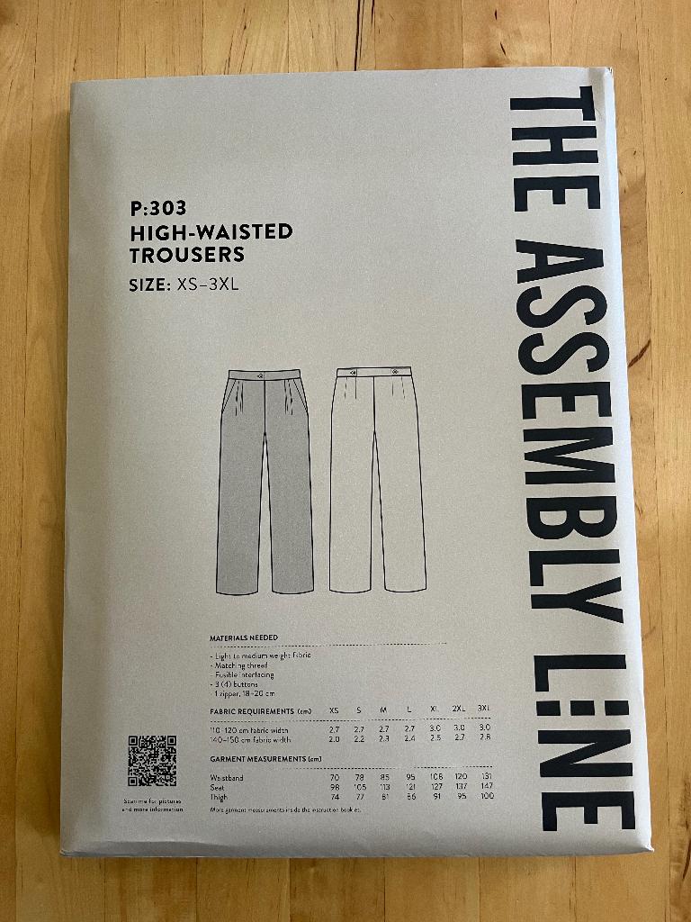The Assembly Line: High-Waisted Trousers size: XS-3XL, Hobby en Vrije tijd, Kledingpatronen, Vrouw, Nieuw, Ophalen of Verzenden