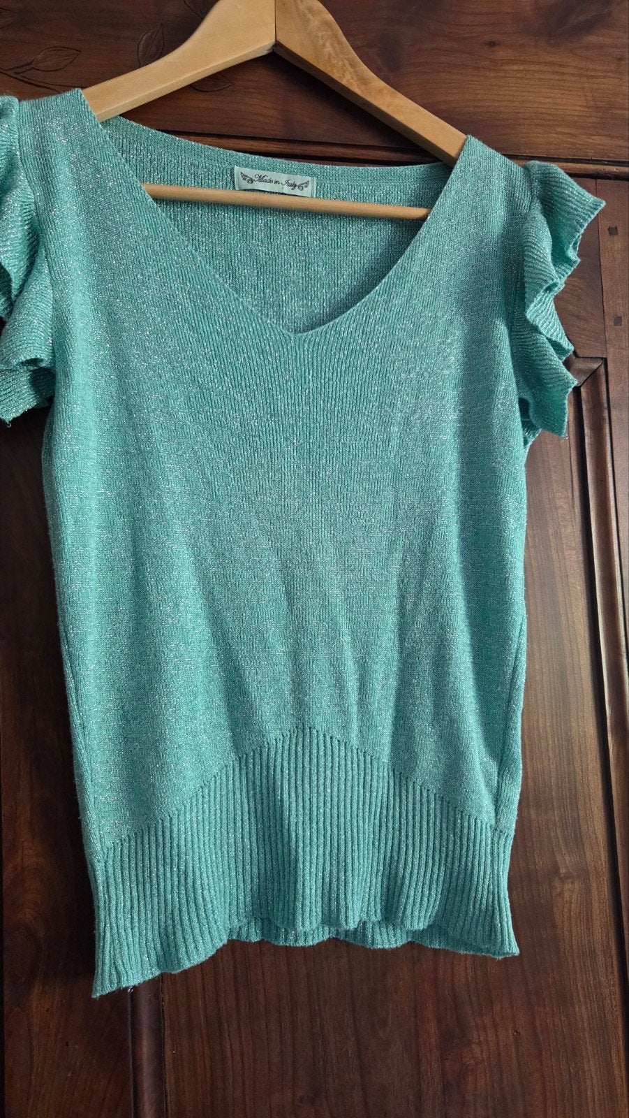 Leuk Italiaans zomer truitje met kleine glitter erin
Maat M, Kleding | Dames, Ophalen of Verzenden, Zo goed als nieuw, Maat 38/40 (M)
