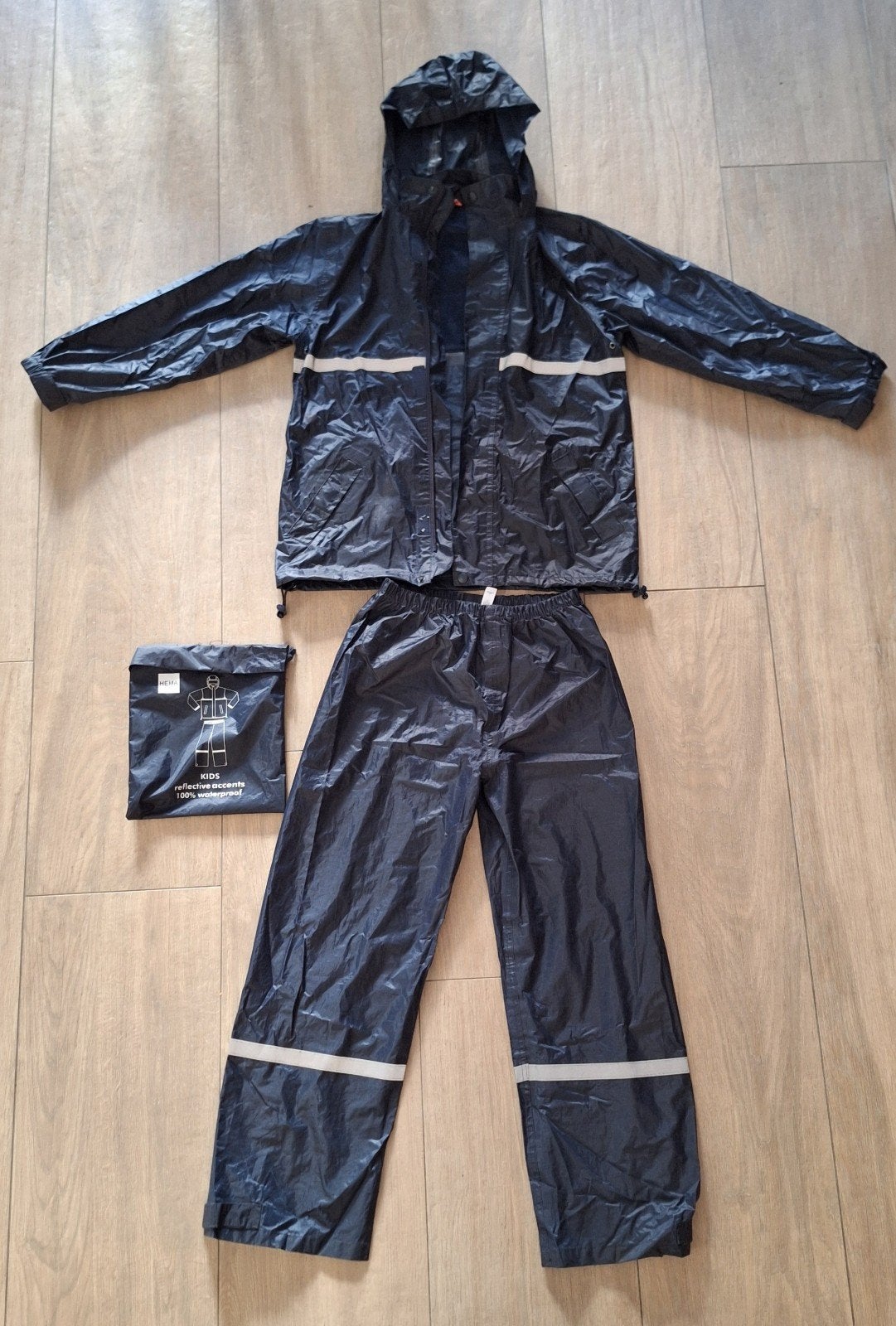 Hema Regenpak Maat 146-152 Blauw, Kinderen en Baby's, Kinderkleding | Overige, Ophalen, Gebruikt, Hema, Jongen of Meisje